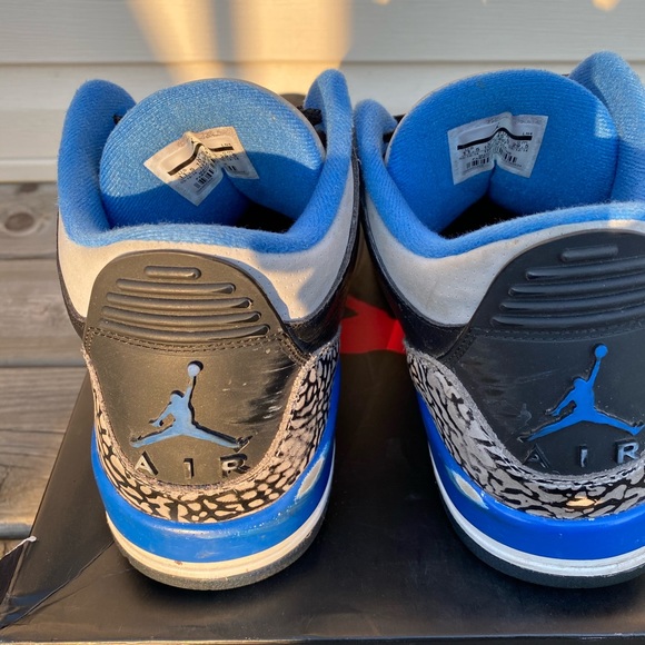 Jordan Retro 3 Black Blue Cement 2016 - Picture 3 of 4